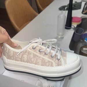 Dior Women's Nude Walk'n'Dior Platform Sneakers